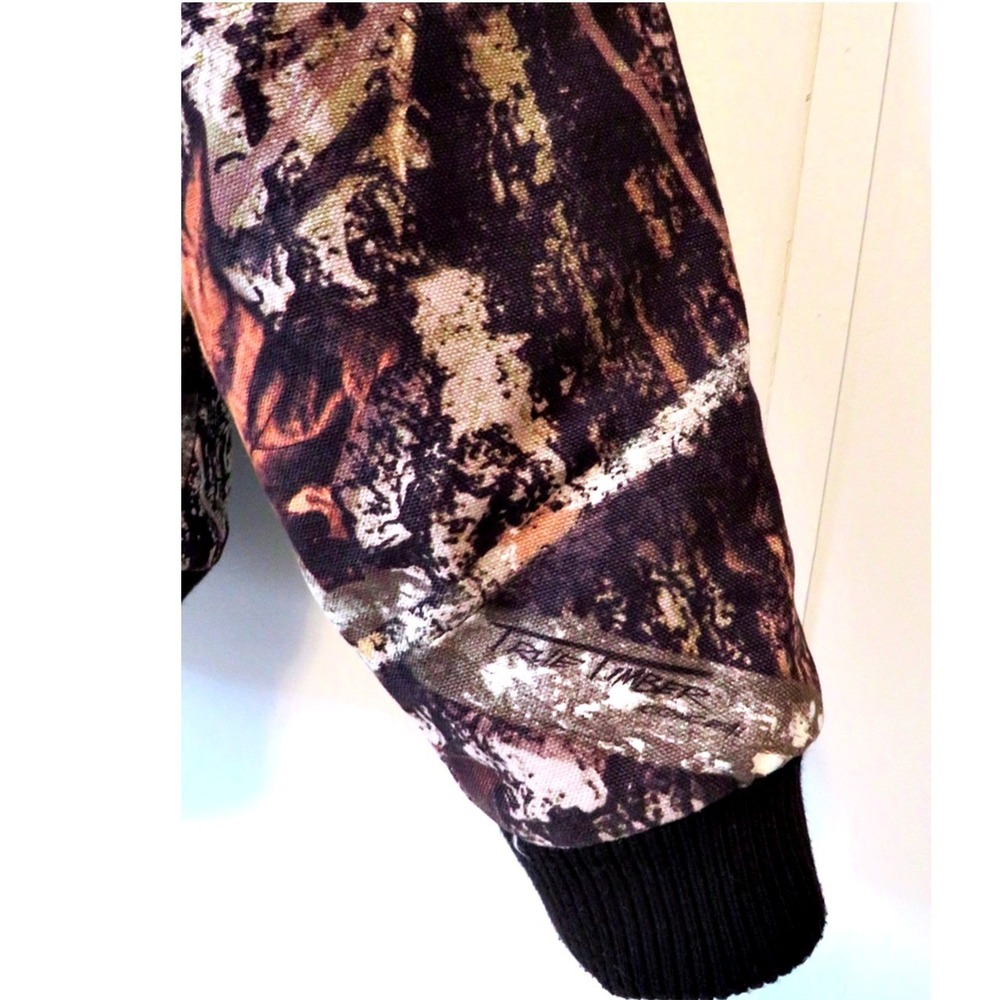 Dickies Boy L 14/16 True Timber Conceal Camo Hooded Insulated Zip Hunting Jacket - Picture 7 of 9